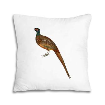 Pheasant Vintage Bird Graphic Pillow | Mazezy