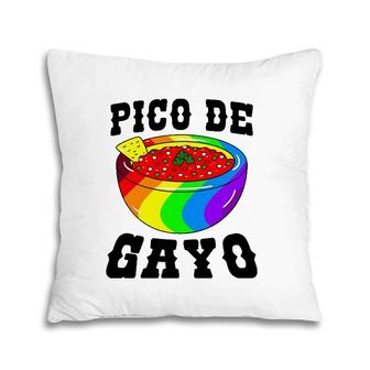 Pico De Gayo Rainbow Lgbt - Gay Pride Flag Salsa Pillow | Mazezy