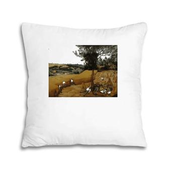 Pieter Bruegel The Elder's The Harvesters Pillow | Mazezy