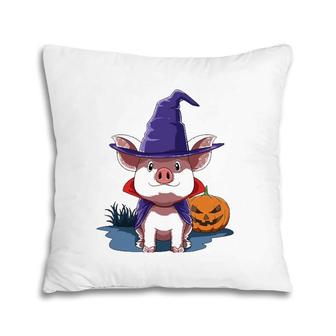 Pig Halloween Pig Lover Gift Pig Halloween Pumpkin Pig Owner Pillow | Mazezy