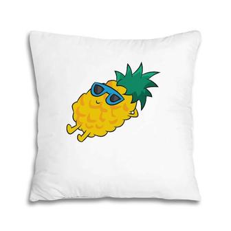 Pineapple Summer Fruit Sunglasses Cute Pineapple Pullover Pillow | Mazezy