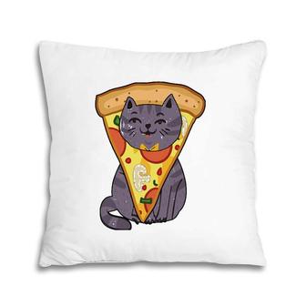 Pizza Cat Foodie Pet Lover Pillow | Mazezy