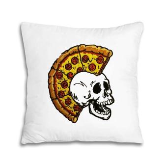 Pizza Mohawk Food Skull Pillow | Mazezy DE