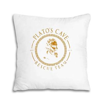 Platos Cave Rescue Team Ancient Greek Philosophy Plato Pillow | Mazezy