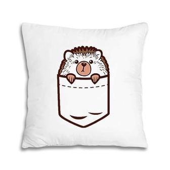Pocket Baby Hedgehog Cute Pet Animal Lover Men Women Gift Pillow | Mazezy