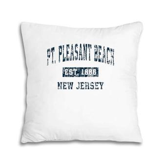 Point Pleasant Beach New Jersey Nj Vintage Sports Design Pillow | Mazezy