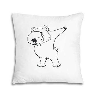 Polar Bear Cute Dabbing Funny Dab Gif Pillow | Mazezy