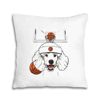 Poodle Basketball Dog Lovers Basketball Player Pillow | Mazezy