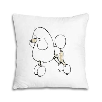 Poodle Dog Breed Gift For Animal Dogs Fan Lover Pillow | Mazezy
