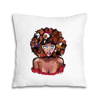 Powerful History Month Pride Dna I Love My Roots Black Women Pillow | Mazezy