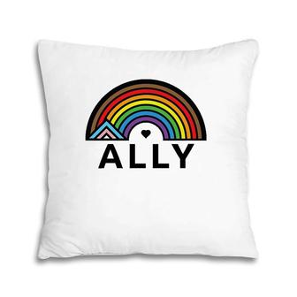 Progressive Ally Pride Vintage Pillow | Mazezy