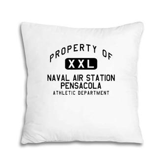 Property Of Naval Air Station Pensacola Athletic Department Pillow | Mazezy