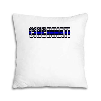 Protect And Serve In Cincinnati Police Flag Pd Pillow | Mazezy