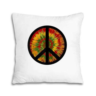 Psychedelic Trip Peace Sign 60'S 70'S Pillow | Mazezy UK