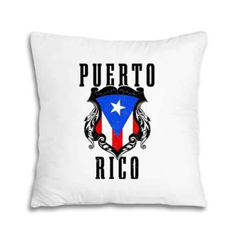 Puerto Rico Vintage Puerto Rican Flag Pride Puerto Rico Pillow | Mazezy