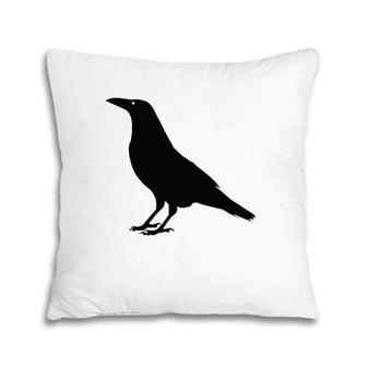 Raven Crow Bird Halloween Gift Pillow | Mazezy