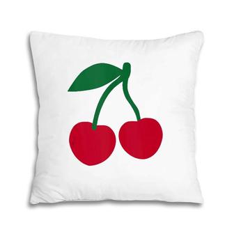 Red Cherries Tank Top Cherries Fruit Pillow | Mazezy