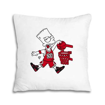 Red Thunder 4S Tee Basketball Shoes Streetwear 4 Red Thunder Pillow | Mazezy