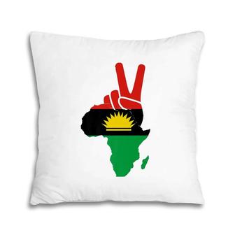 Republic Of Biafra Nigeria Biafran Peace Flag Of Biafra Premium Pillow | Mazezy
