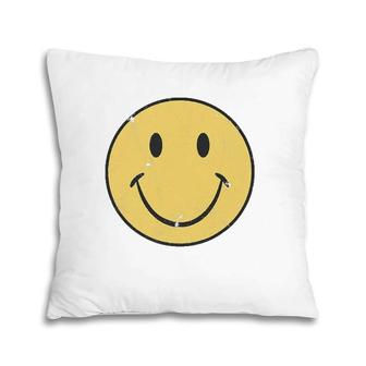 Retro 70'S Style Smile Face Pillow | Mazezy