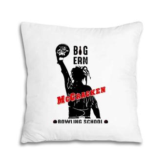 Retro Big Ern Mccracken Bowling School Flower Bowling Pillow | Mazezy
