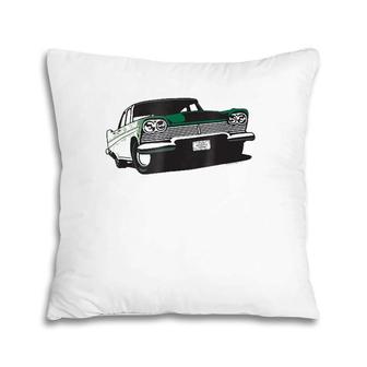Retro Car Graphic Vintage Pillow | Mazezy