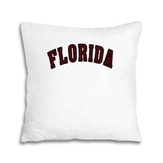 Retro Vintage Florida State Souvenir Gift Of Florida Pillow | Mazezy