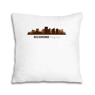 Richmond, Va City Skyline Virginia Hometown Pride Pillow | Mazezy