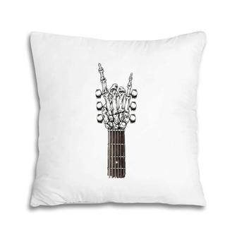 Rock On Guitar Neck - With A Sweet Rock & Roll Skeleton Hand Pillow | Mazezy UK