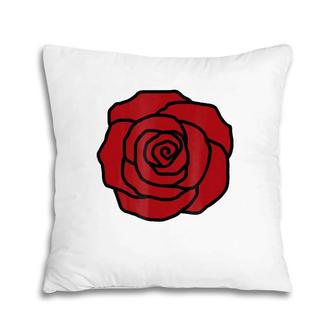 Rose Flower Red Rose Pillow | Mazezy CA