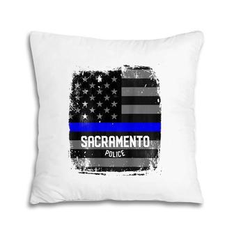 Sacramento Police Officer California Policeman Duty Pillow | Mazezy