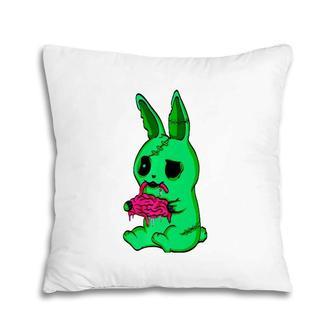Scary Halloween Easter Bunny Zombie Rabbit Pillow | Mazezy