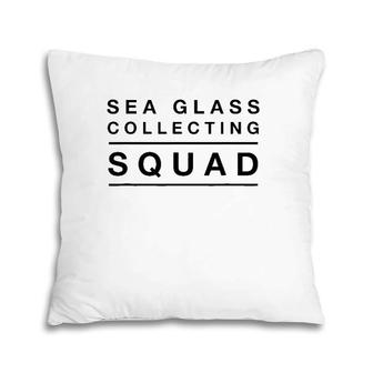Sea Glass Collecting Squad Tee Pillow | Mazezy
