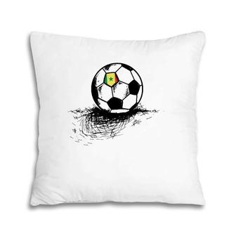 Senegal Soccer Ball Flag Jersey Senegalese Football Pillow | Mazezy