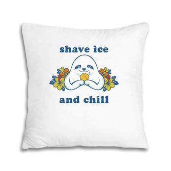 Shave Ice And Chill Sloth Hawaii Gift Surf Pillow | Mazezy AU
