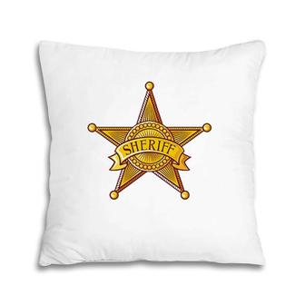 Sheriff Badge Uniforms Costume Gift Pillow | Mazezy CA