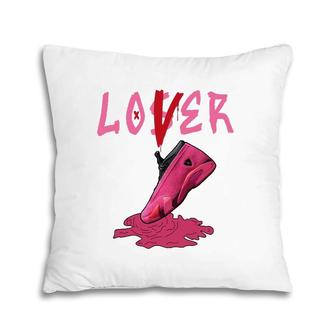 Shocking Pink 14S Tee Loser Lover Drip Drip 14 Shocking Pink Pillow | Mazezy