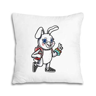 Sksksk And I Oop Easter Bunny Rabbit Pillow | Mazezy DE