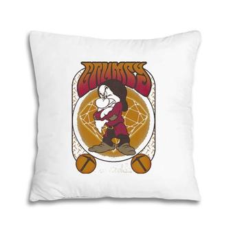 Snow White & The Seven Dwarfs Grumpy Seventies Poster Pillow | Mazezy