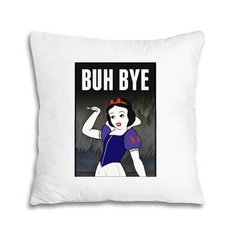 Snow White Buh Bye Poster Tee Pillow | Mazezy
