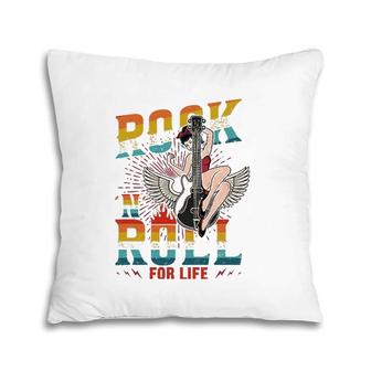 Sock Hop Costume Rock 'N' Roll For Life Greaser Babe And Men Pillow | Mazezy