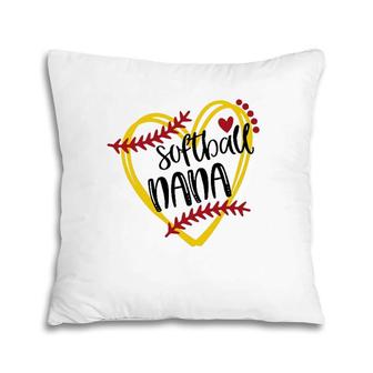 Softball Nana Heart Player Pillow | Mazezy
