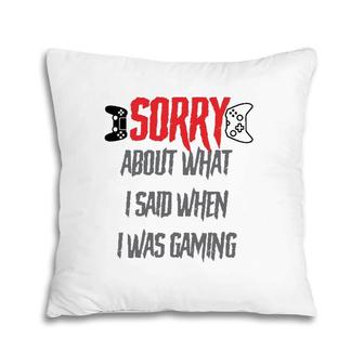 Sorry About What I Said Pillow | Mazezy