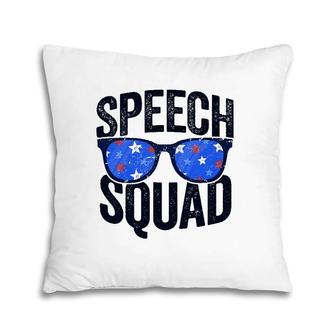 Speech Squad Funny Language Pathologist Teacher Pillow | Mazezy DE