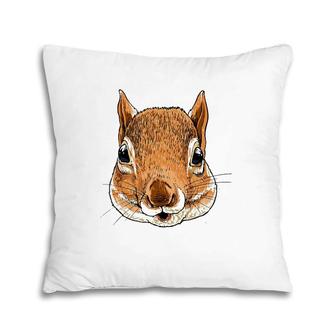Squirrel Head Cute Squirrel Lover Pillow | Mazezy