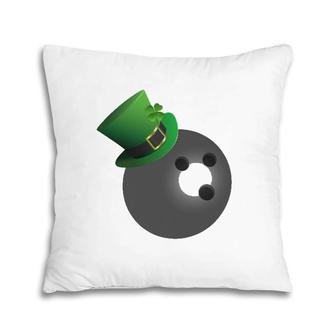 St Patrick's Day Bowling Ball Leprechaun Hat Pillow | Mazezy AU
