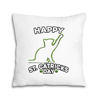 St Patricks Day Cat Kitten St Catricks Day Pillow | Mazezy