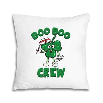 St Patricks Day Nurse Boo Boo Crew Green Lucky Gift Pillow | Mazezy