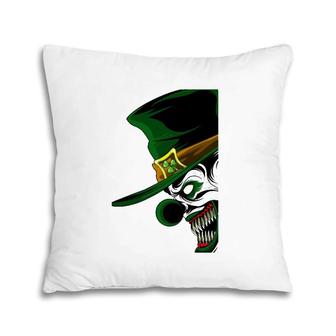 St Patrick's Evil Clown Leprechaun For Horror Movie Fans Pillow | Mazezy