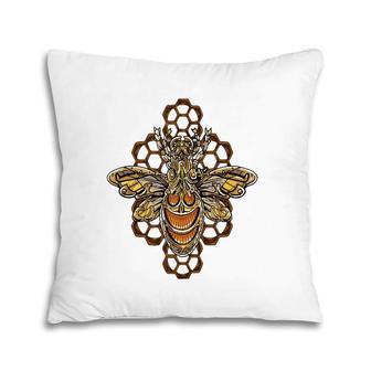 Steampunk Bee Industrial Style Art Decor Tank Top Pillow | Mazezy UK